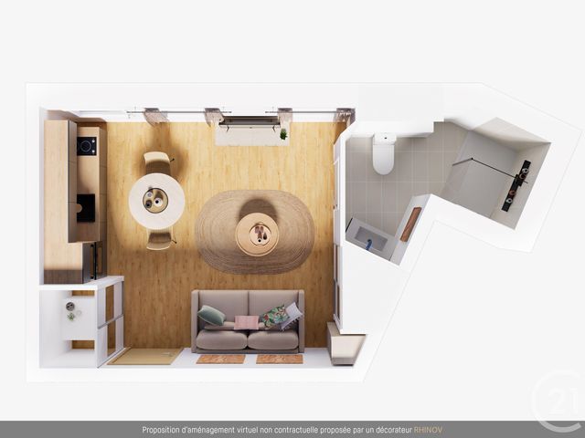 Appartement Studio à vendre - 1 pièce - 21.0 m2 - ALBI - 81 - MIDI-PYRENEES - Century 21 Agence Sainte-Cécile