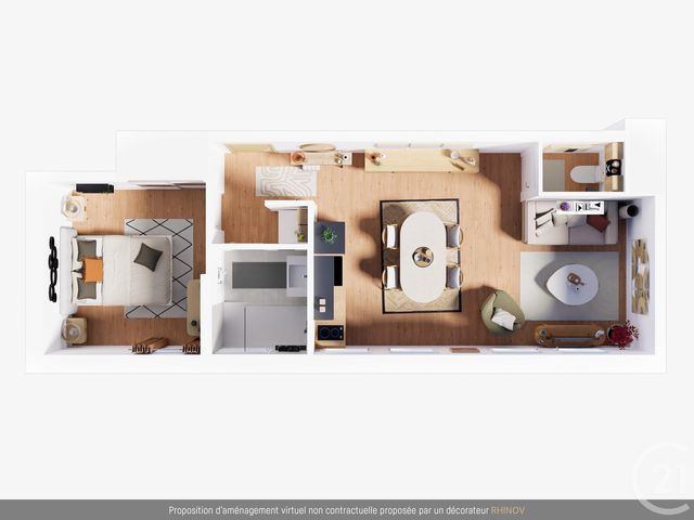 Afficher la photo en grand Appartement Studio à vendre - 1 pièce - 40.14 m2 - ALBI - 81 - MIDI-PYRENEES - Century 21 Agence Sainte-Cécile