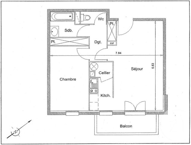 Appartement T2 à vendre - 2 pièces - 49.3 m2 - ALBI - 81 - MIDI-PYRENEES - Century 21 Agence Sainte-Cécile